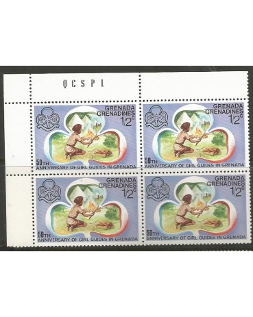 Escotismo Grenada / Grenadines 1976 50º Aniversário do Escotismo Feminino Mint 12.103
